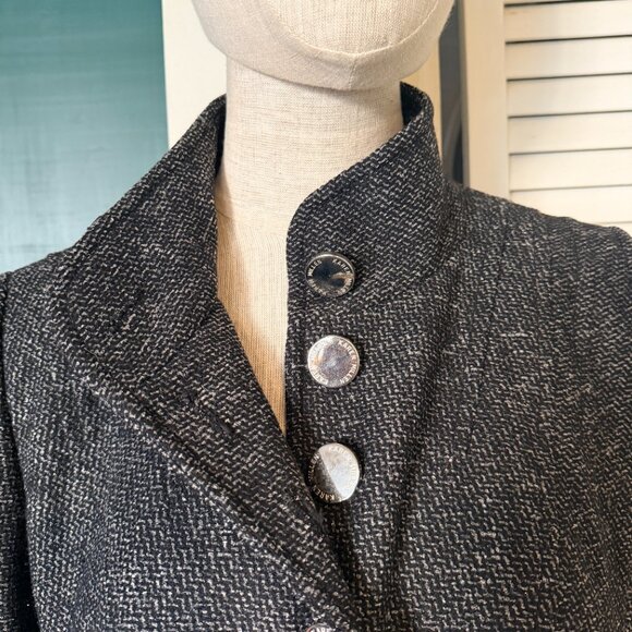 Karen Millen Tweed Dress Coat 12 - Picture 4 of 16